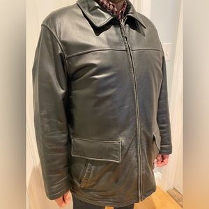 Amazing 90s Vintage Wilson’s Leather Jacket men’s black